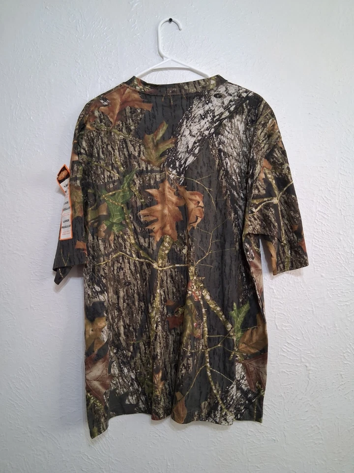 Walls Large Mossy Oak Breakup Hunting Tshirt Scentrex Silver Odor Eliminator NWT - Image 2 of 4