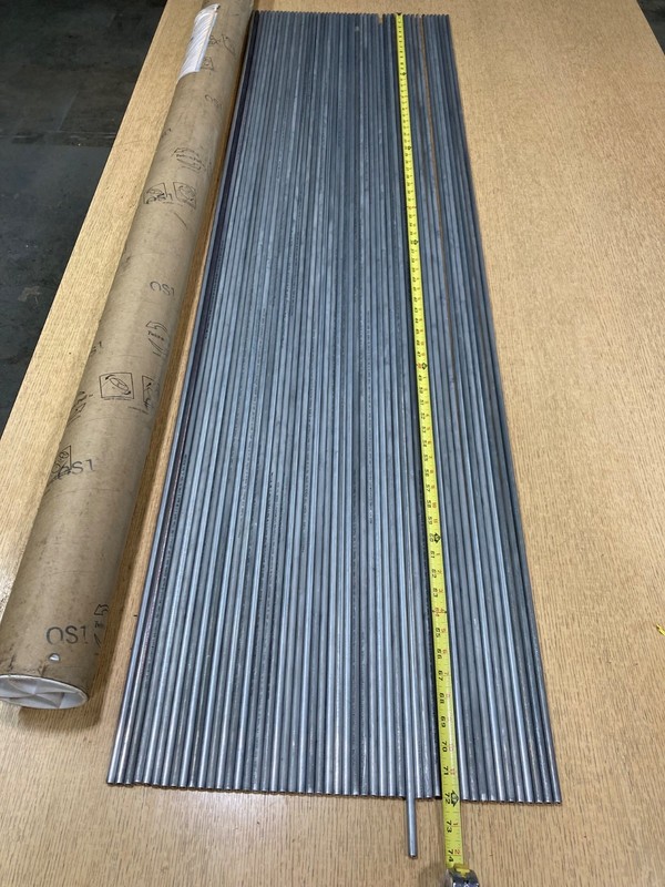 50 Pc.Seamless 6061 Alum tubing3/8”outside Dia. 0.245” Inside Dia Wall .065” Th.