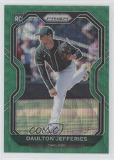 2021 Panini Prizm Green Wave Prizm Daulton Jefferies #95 0hl8