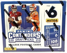 2021 Panini Contenders Draft Picks Collegiate Football Hobby Box English Factory