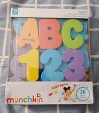 Munchkin Bathtub Fun 36 Foam Letters And Numbers Brand New
