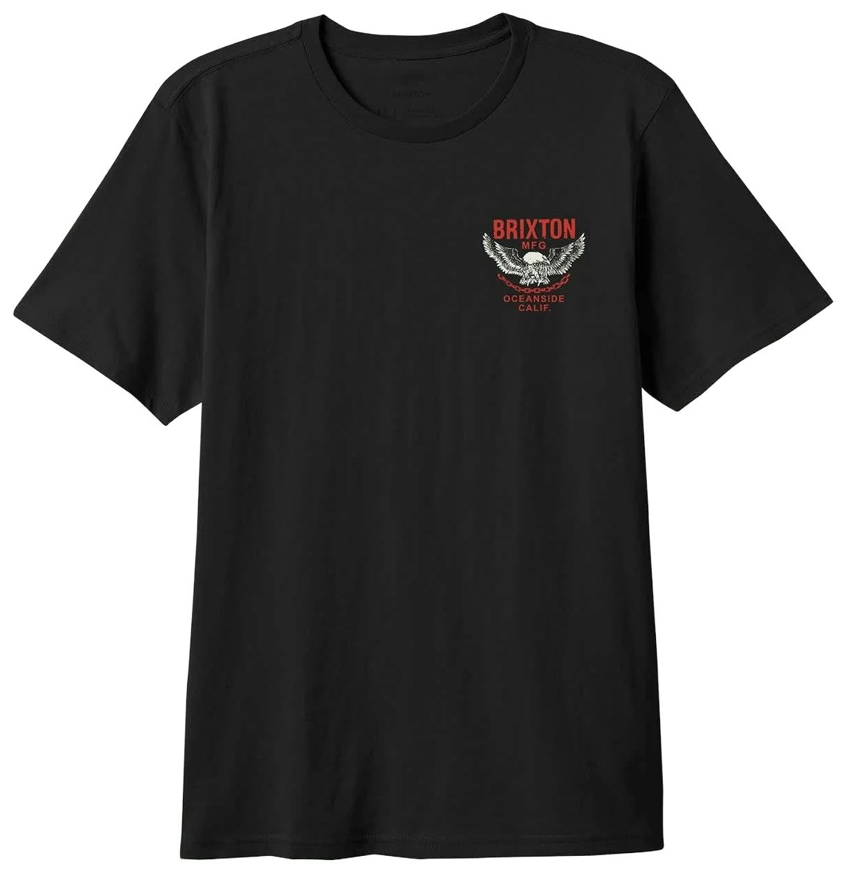 Brixton Waller SS Standard T-Shirt - Black Worn Wash - New