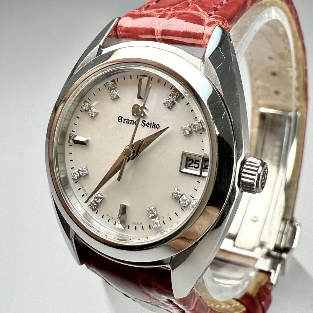 Seiko Recent 16P Shell Wristwatch Dial Diamond Model Grand Authentic Japan - vintagewatches.pk