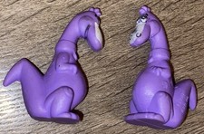 Dino Flintstones Purple Dino Fruity Pebbles Promo Figure 2x1 1/4  Each Vtg 1987
