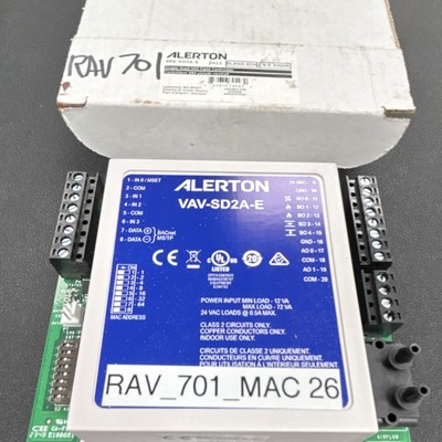 Alerton VAV-SD2A-E Single-Duct VAV Field Controller BACnet MS/TP