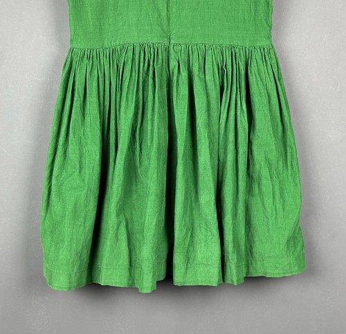 JACADI PARIS Girls Green Corduroy Short Sleeve Dress Size 12A / 152 cm - Picture 12 of 13