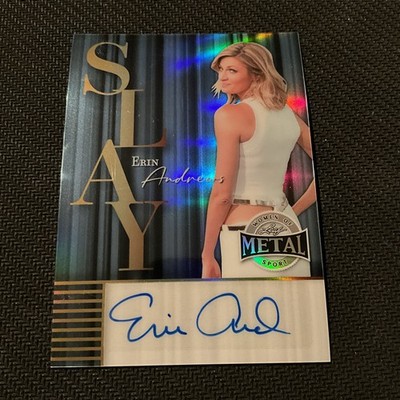 2025 Leaf Metal Women Of Sport Auto Blue Prism - Erin Andrews 4/5