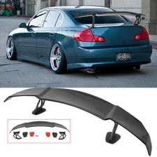 55" Glossy Black GT-Style Rear Trunk Wing Spoiler Lip For INFINITI G35 2003-2008