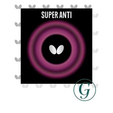 Butterfly Super Anti Table Tennis Rubber Table Tennis Rubber - 1.9 mm - Red or