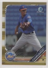 2019 Bowman Chrome Prospects Gold Refractor 9/50 Briam Campusano #BCP-201 03xg