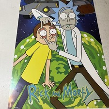 Rick and Morty Poster 36x24 Rick Pulling Morty  s Face Cartoon Art GB Eye