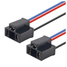 2PCS H4 Headlight Connector,3-Pin Female Headlight Pigtail Connector with