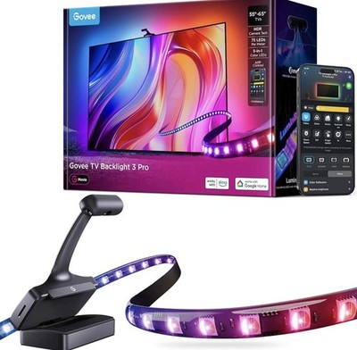 Govee TV Backlight 3 Pro for 55 -65  Model H66A1 with HDR Cameras, Open Box