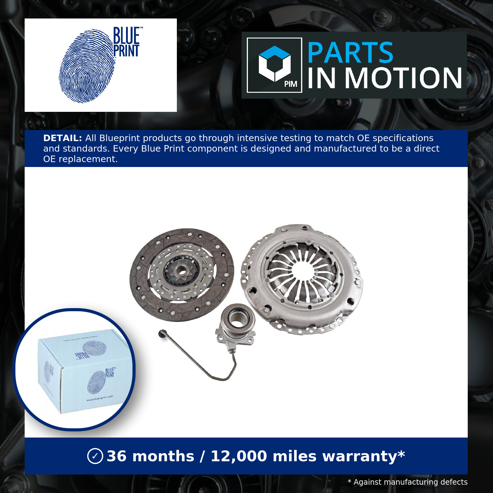 Clutch Kit 3pc (Cover+Plate+CSC) fits VAUXHALL ZAFIRA C 1.4 11 to 18 A14NET New
