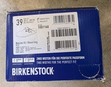 Birkenstock Boston Shearling Leather Suede Mink Color Regular Wide