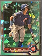 Cristian Hernandez 2022 Bowman Chrome SAPPHIRE Emerald 06/99 Refractor BCP-240