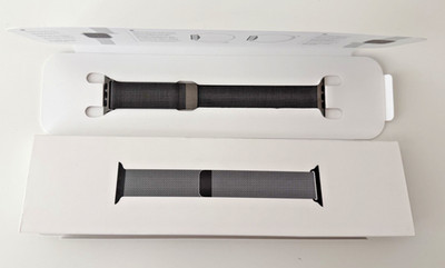 Apple Watch Milanese Loop Band (45mm) - Graphite Stainless Steel - Apple Branded