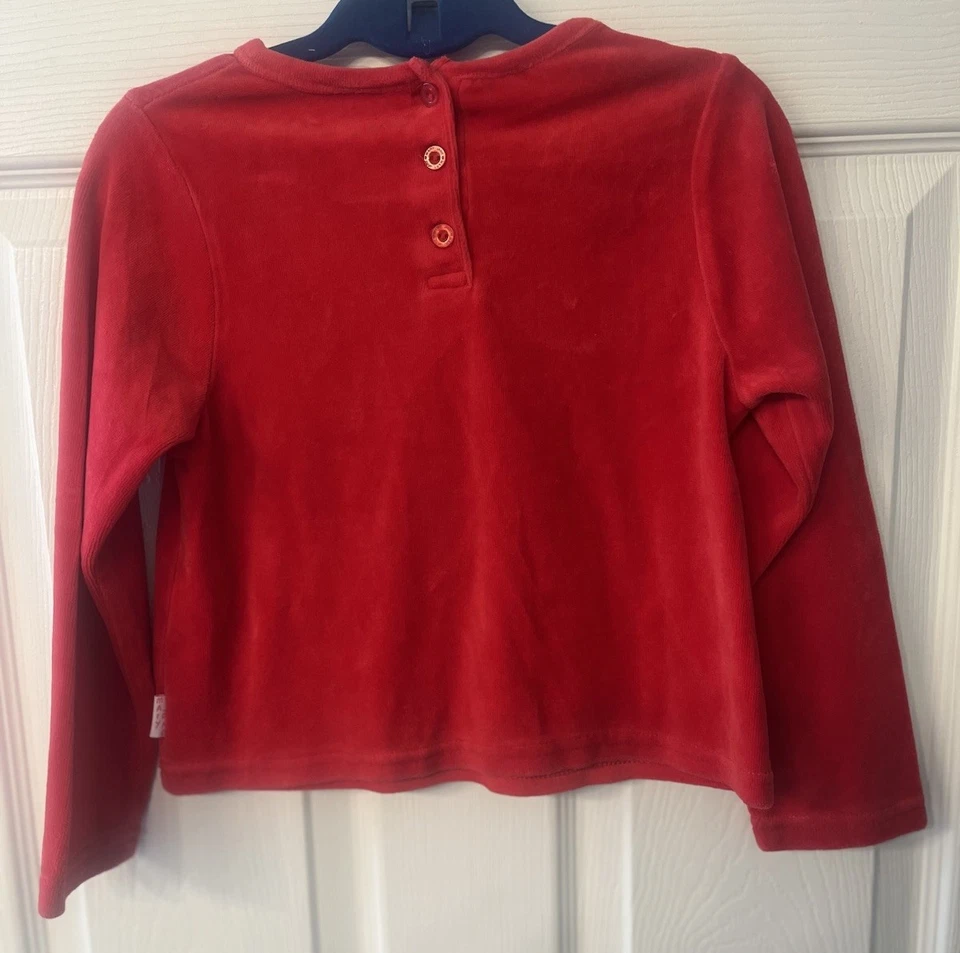 Vintage Mary Jane by Buster Brown Girls Red Velvet Top w/ Scottie Dogs Sz 6 EUC! - Image 4 of 4