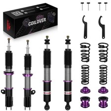 32 Way Damper Adjust Height Coilover Shockspring Kit For Toyota Yaris 2013-2019