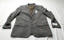 Nautica Men's Branford Notch Lapel Lined Sport Coat CD4 Grey Check Size 44R NWT