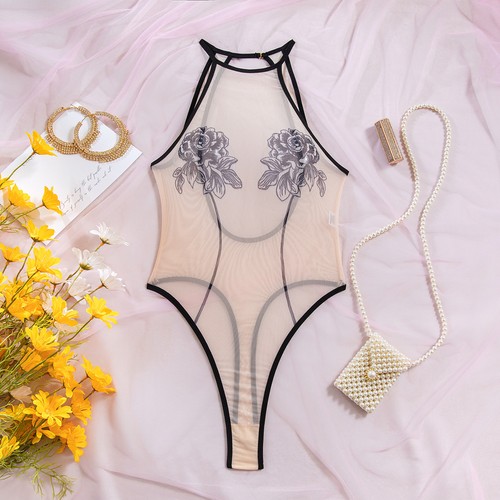 2026New fashion sexy lady indoor bodysuit sleepwear teddy lingerie dress night - Foto 6 di 25