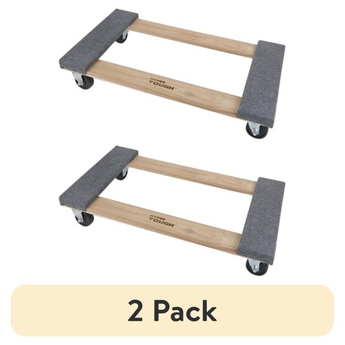 Heavy Duty 660 lb Wooden Dolly Moving Cart W/ Swivel Casters Portable Storage US - Afbeelding 2 van 30