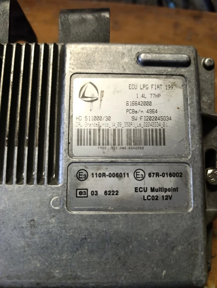 616642000 Centralina Motore ECU GPL Landi Renzo FIAT Punto 199 2007-2012 - Immagine 2 di 2