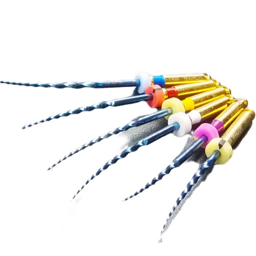 6 Pezzi Uso Motore Dentale Canale Radice Endo Niti Lime Rotanti Calore Attivato 19/25MM - Foto 8 di 26