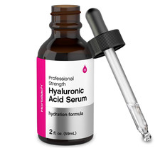 Hyaluronic Acid Serum for Face  2 Oz  Paraben  SLS Free Moisturizer
