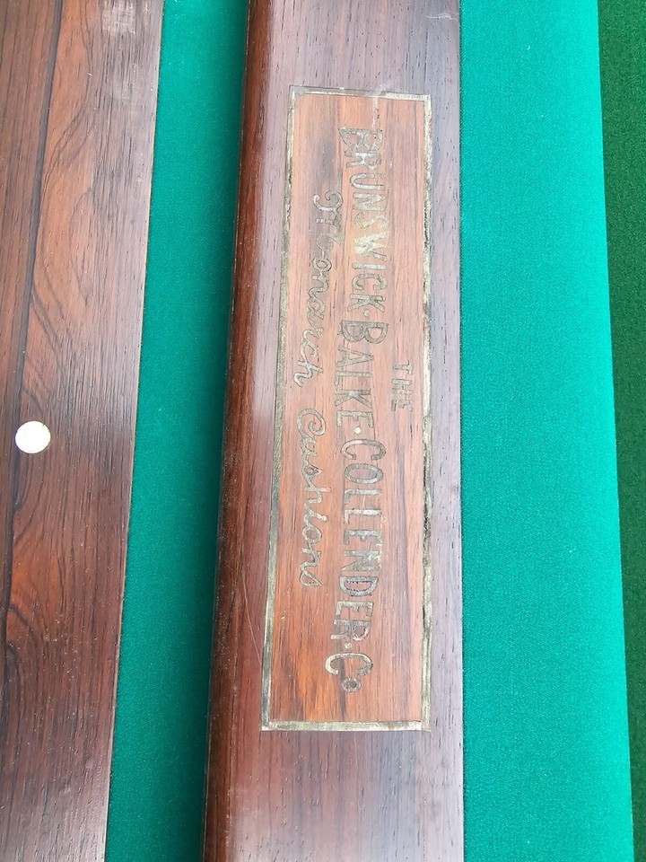 Brunswick Billiard rails 9 foot super rare! With super rare orginal ...