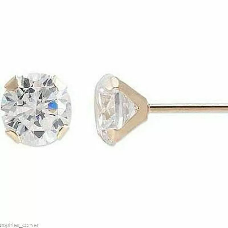 Baby diamond stud earrings screw back sale