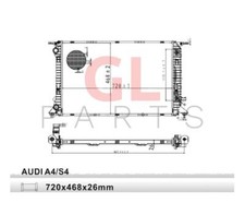 FÜR AUDI Q3 8U 2015-2018 Kühler Wasserkühler EDA\COOLING 8K0121251K Neu
