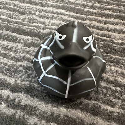 Rubber Duck Spider Web Decor Car Home Office Cute Ornament Black Ducky New