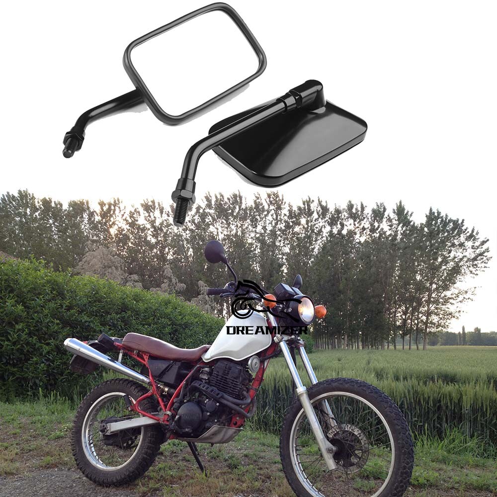 チャッピー⭐︎ Universal Rectangle Rear View Side Mirrors For Yamaha XT350
