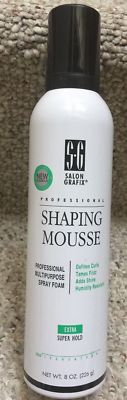 Salon Grafix Professional Shaping Mousse Extra Super Hold Spray Foam 8 oz