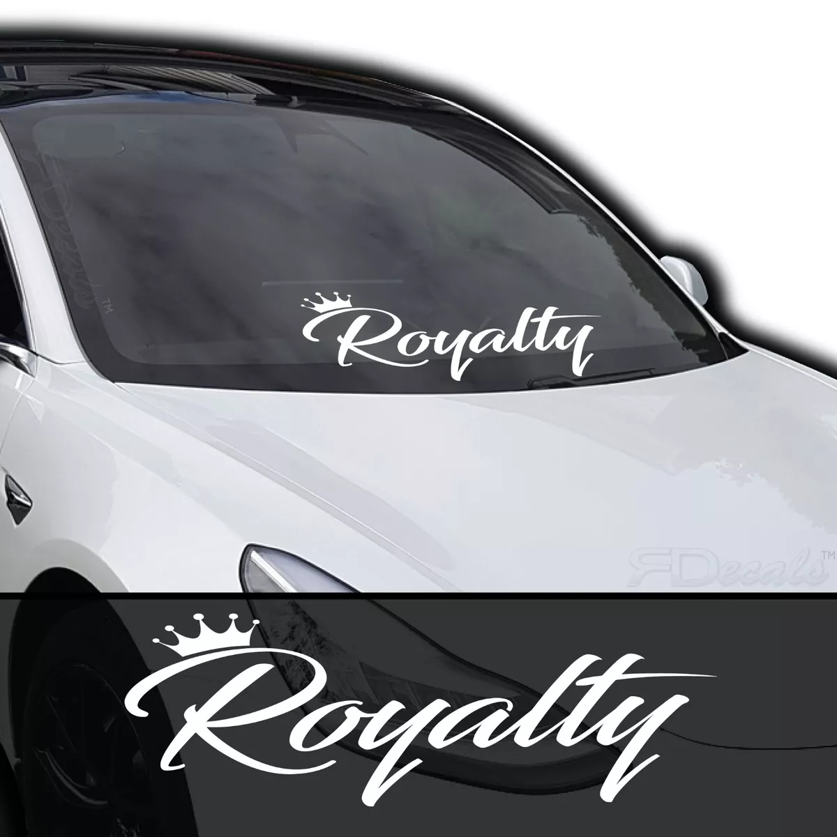 Car front 2024 glass sticker