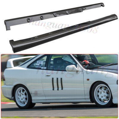 For 94-01 Honda INTEGRA Carbon Fiber Side Skirts Extension Lip Trims