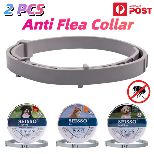 2PCS Pet Anti Flea Tick Collar Adjustables Dog Cat Protection Mosquito