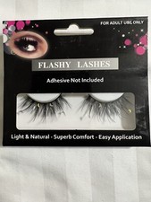 NEW FLASHY LASHES Long Black Silver Moon Costume Eyelashes Cosplay Halloween