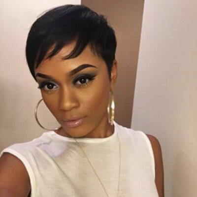 Straight Wigs No Lace Soft Human Hair Wig for Women Fashion Wig