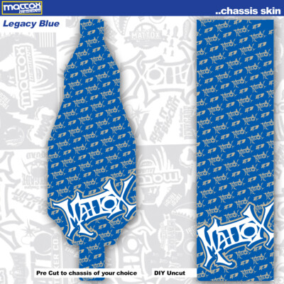 RC Car Chassis Skin-Choice of Thickness: (1) 18 mil Outdoor or (1) 10 mil Indoor