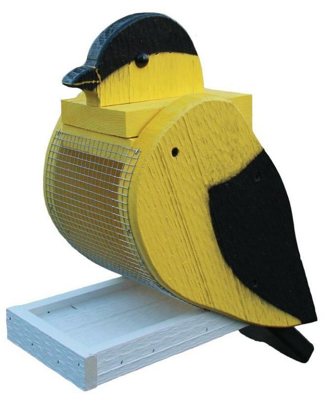 Amish-Made Bird-Shaped Decorative Outdoor Bird Feeders