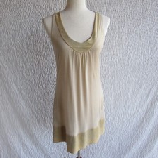 Y2K Express Gold Dress S Snake Print Trim Side Pockets Shimmers Excellent