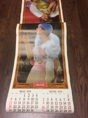 1974 Coca Cola Hanging Calendar | eBay