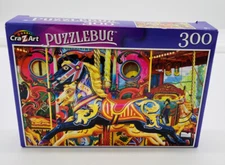 “Black Beauty Carousel Horse” ~ 300 Pcs Jigsaw Puzzle New
