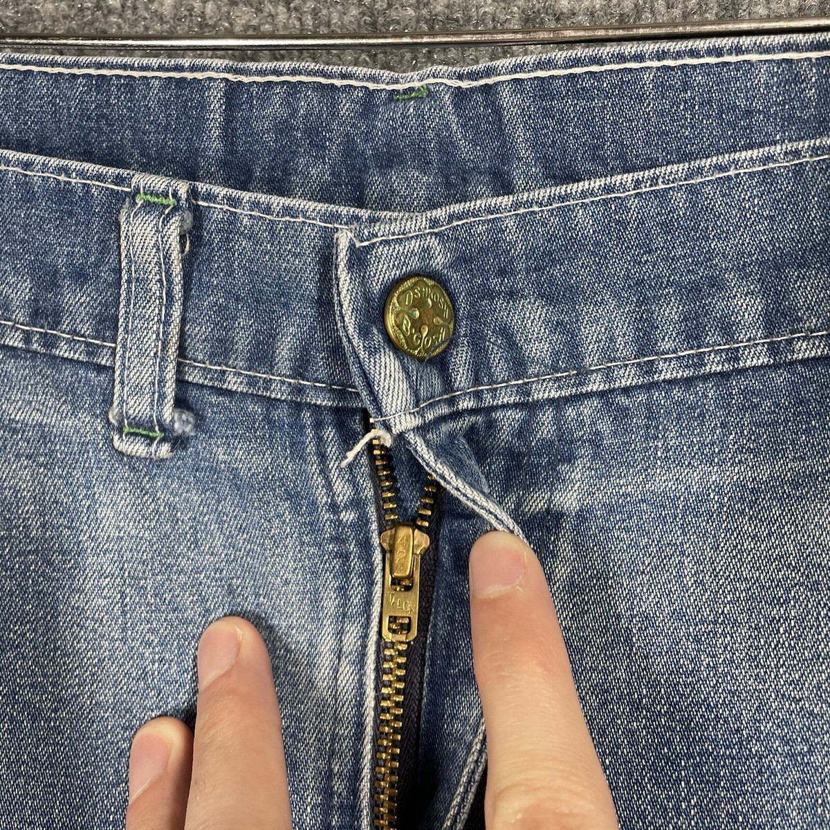 パンツ 60s OSHKOSH B'GOSH vintage denim pants VINTAGE 60s OshKosh B'gosh Denim Jeans 36x33 Carpenter Talon Zip