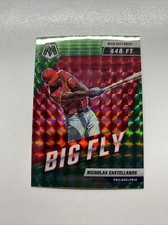2022 Panini Mosaic Baseball Nicholas Castellanos Big Fly Green Prizm Phillies 11