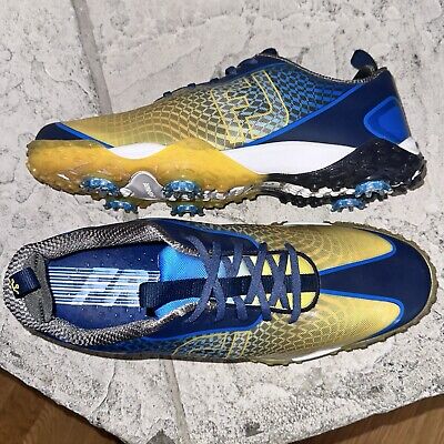 New FootJoy FJ Freestyle 2.0 Blue Yellow Golf Shoes Spikes New FootJoy FJ Freestyle 2.0 Blue Yellow Golf Shoes Spikes