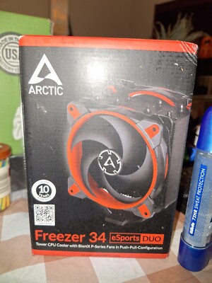Arctic ACFRE00060A Freezer 34 eSPORTS Duo Edition Tower CPU Cooler - Red