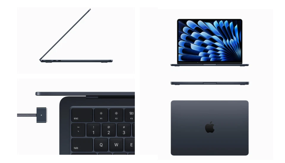 Notebook Apple MacBook Air 2025 13" M4 10 CPU/10 GPU 16+512GB MIDNIGHT MW133 - Immagine 2 di 4